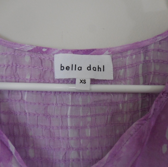 Bella Dahl Womens Purple Smocked‎ Tank Summer Pullover Top Shirt XS NWT - Picture 6 of 7